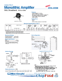 Datasheet ERA-4XSM manufacturer Mini-Circuits